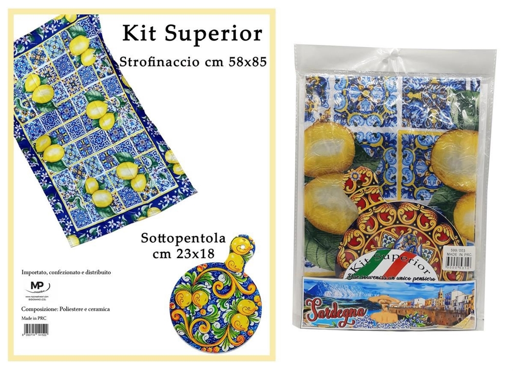 KIT STROFINACCIO/SOTTOPENTOLA CERAMICA