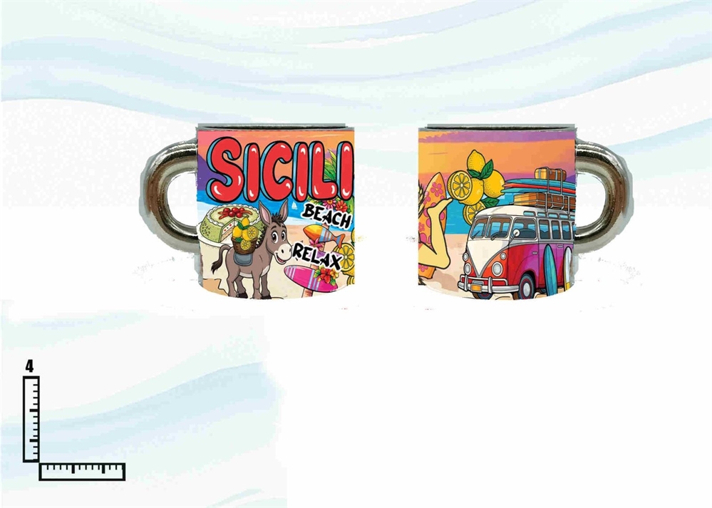 MAGNETE METALLO TAZZINA PERSONALIZZABILE