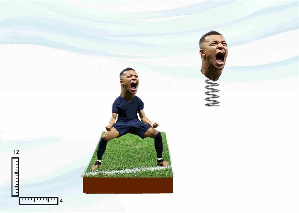STATUA RESINA GONGOLO CM12 PERS.CALCIATORE F