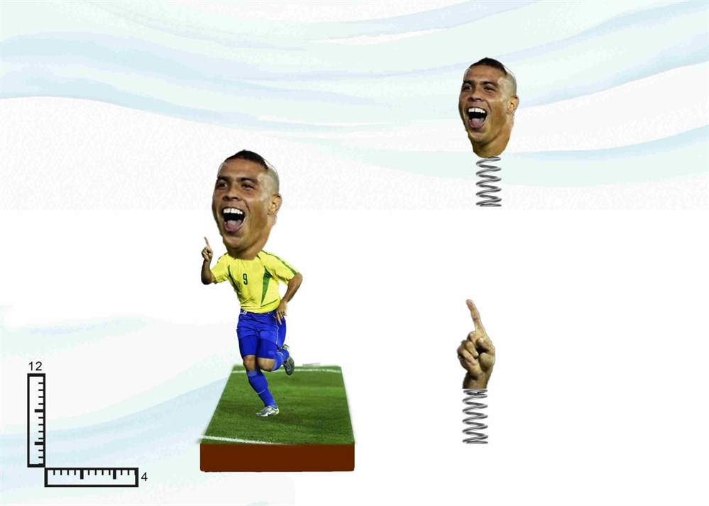 STATUA RESINA GONGOLO CM12 PERS.CALCIATORE R.B.