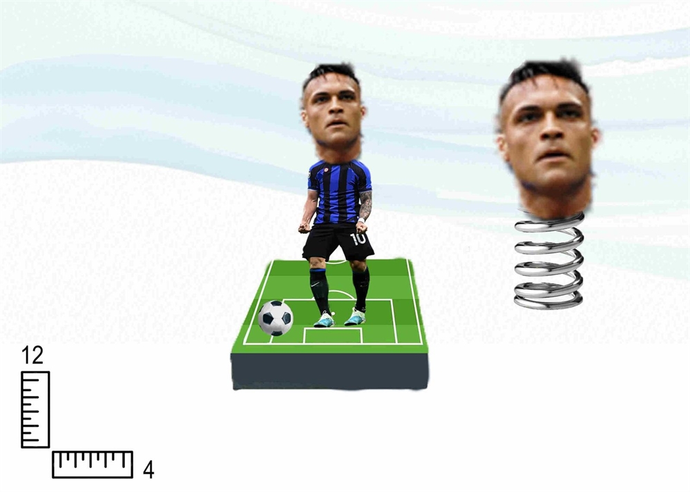 STATUA RESINA GONGOLO CM12 PERS.CALCIATORE I