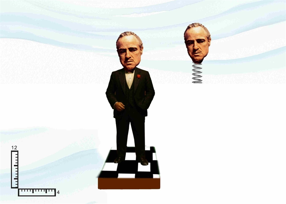 STATUA RESINA GONGOLO CM12 PERS.PADRINO