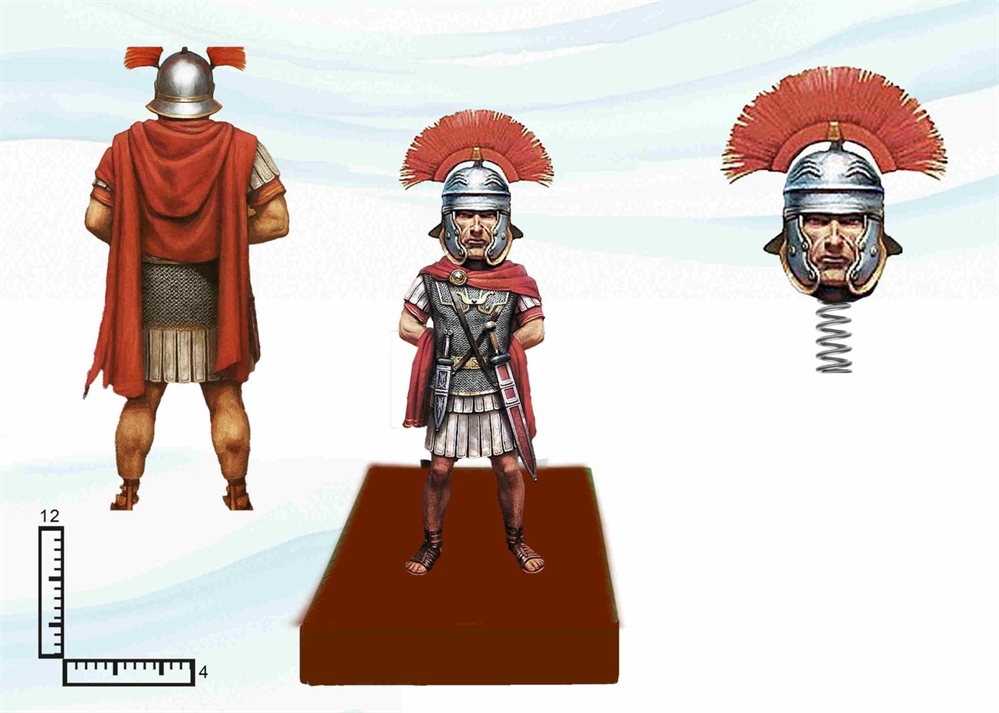 STATUA RESINA GONGOLO CM12 PERS.CENTURIONE