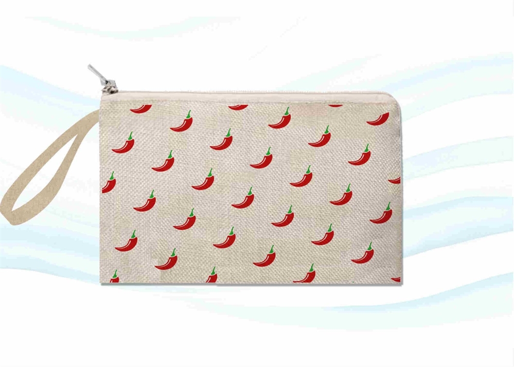 POCHETTE CANVAS PEPERONCINI PERSONALIZZABILE
