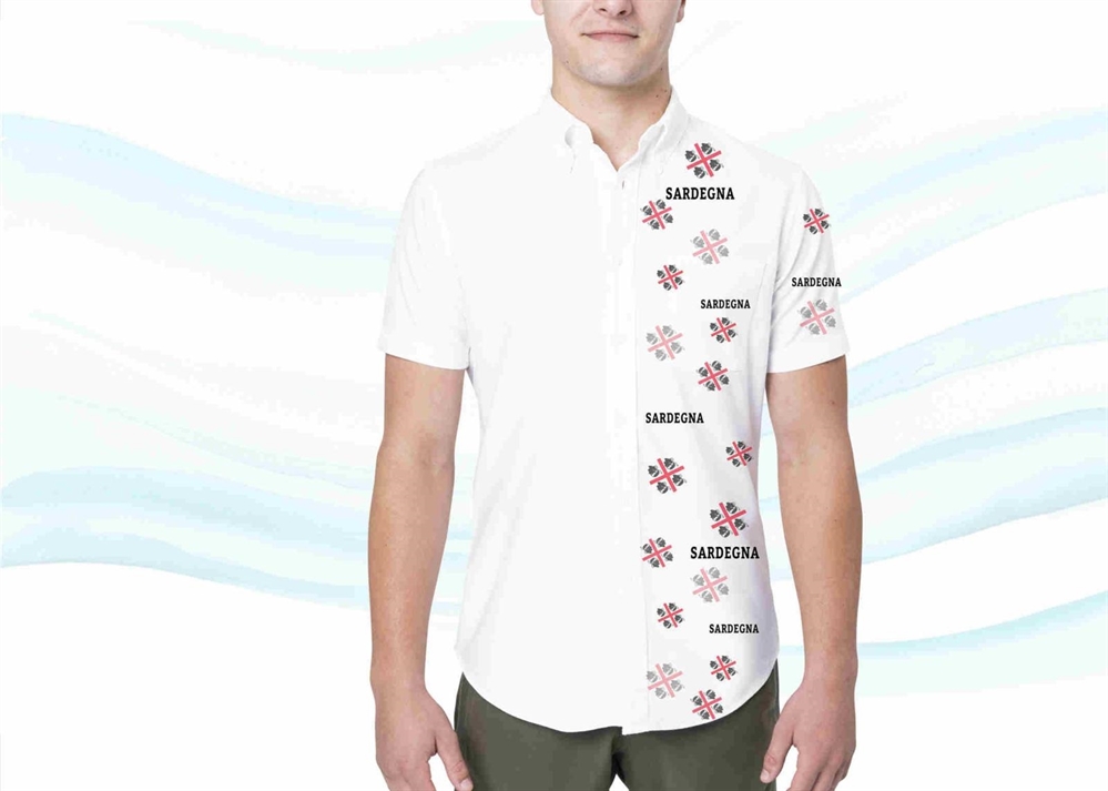 CAMICIA UOMO POLIESTERE BIANCA 4 MORI TG.ASS.