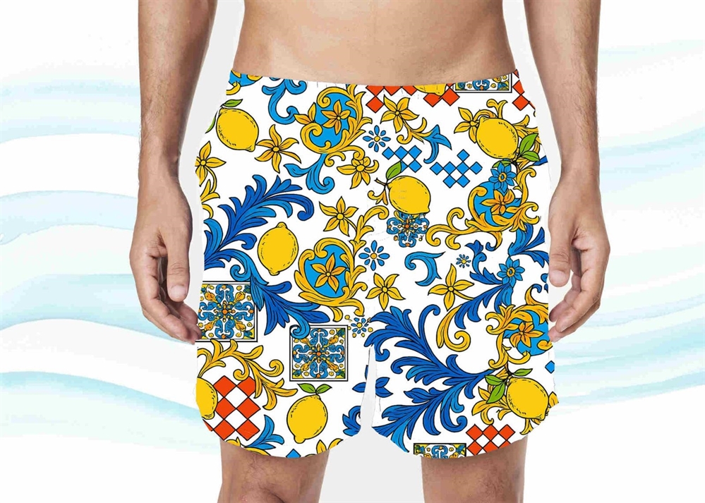 COSTUME UOMO POLIESTERE LIMONI TG.ASS.