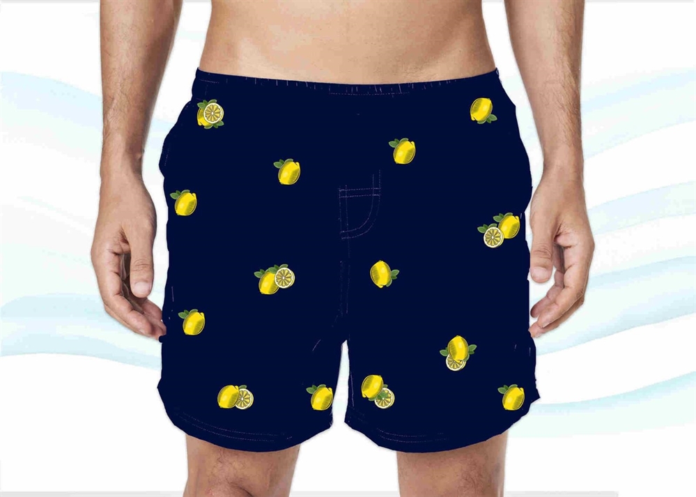 COSTUME UOMO RICAMO LIMONI TG.ASS.