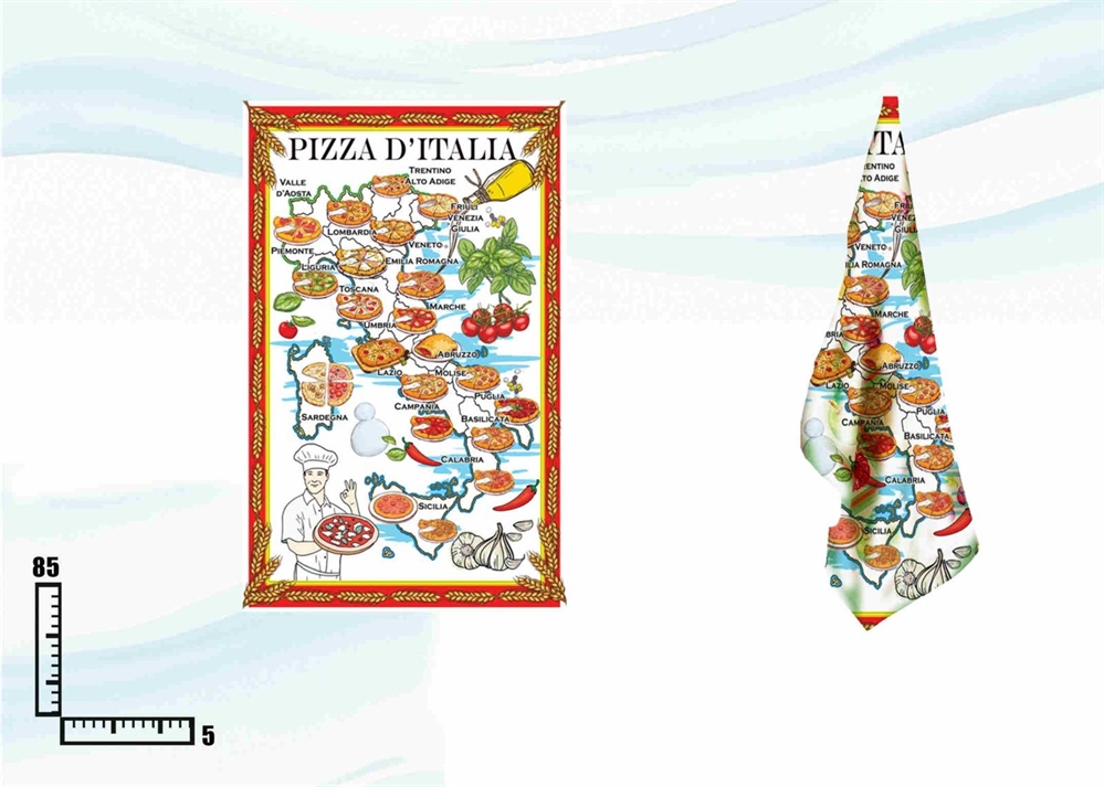 STROFINACCIO COTONE CM55X85 PIZZA ITALIA