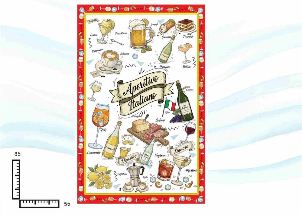 STROFINACCIO COTONE CM55X85 APERITIVO