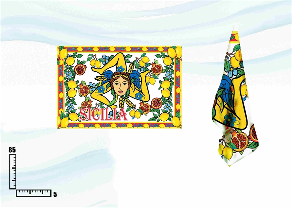 STROFINACCIO COTONE CM55X85 SICILIA TRINACRIA