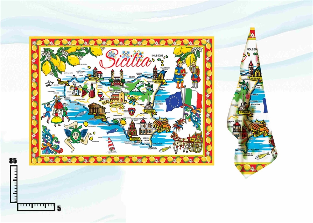 STROFINACCIO COTONE CM55X85 SICILIA CARTINA