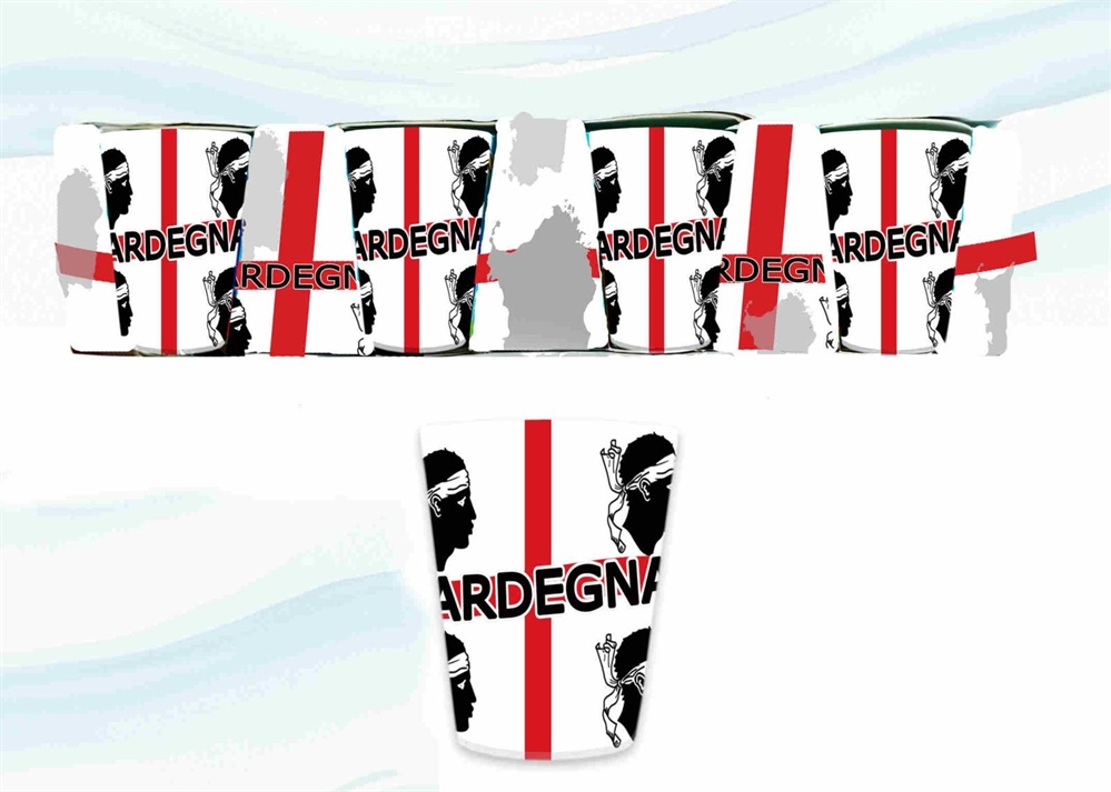 SET BICCHIERINI VETRO 4PZ SARDEGNA