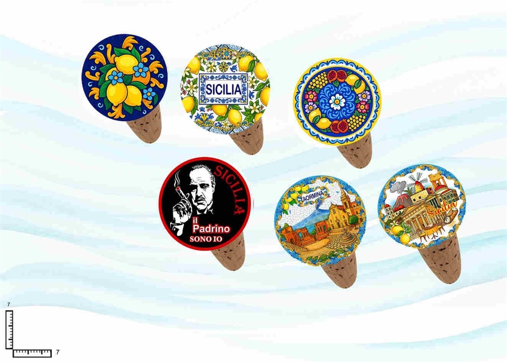 TAPPO GR CERAMICA SUGHERO C/RILIEVO PERSONALIZZABILE