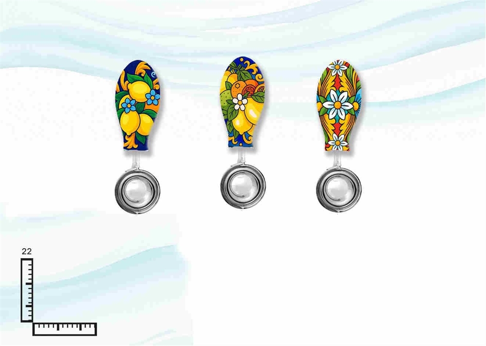 CUCCHIAIO GELATO METALLO CERAMICA C/RILIEVO PERSONALIZZABILE