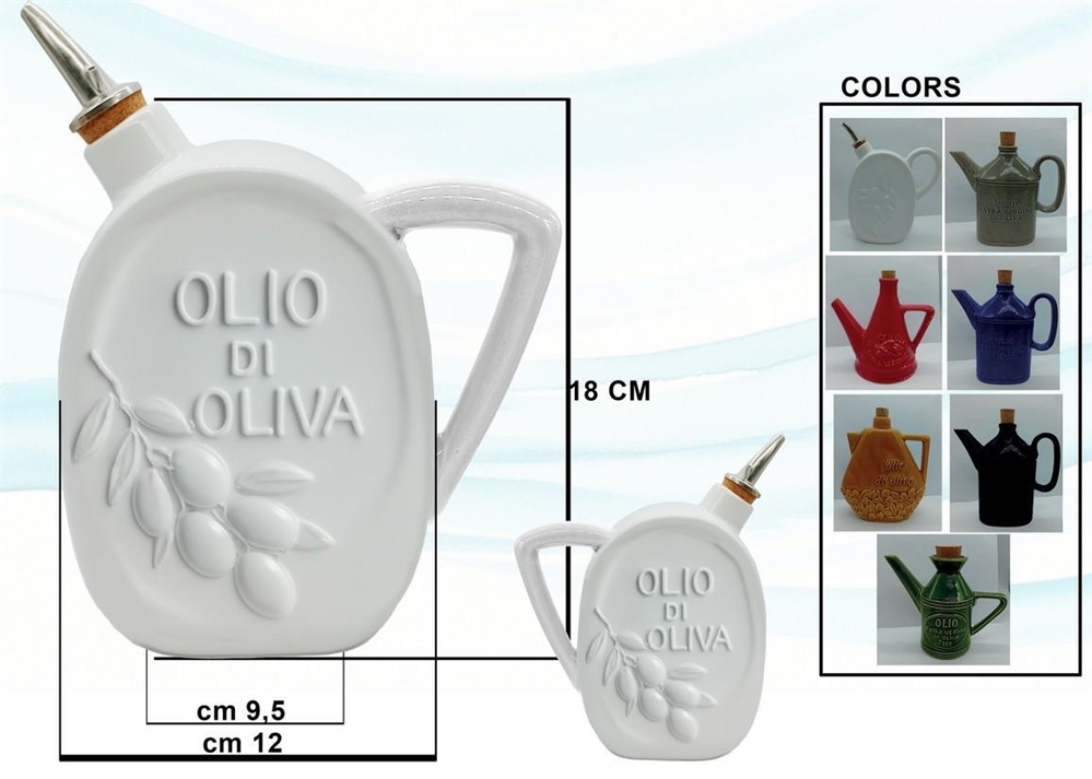 OLIERA CERAMICA OVALE NERO