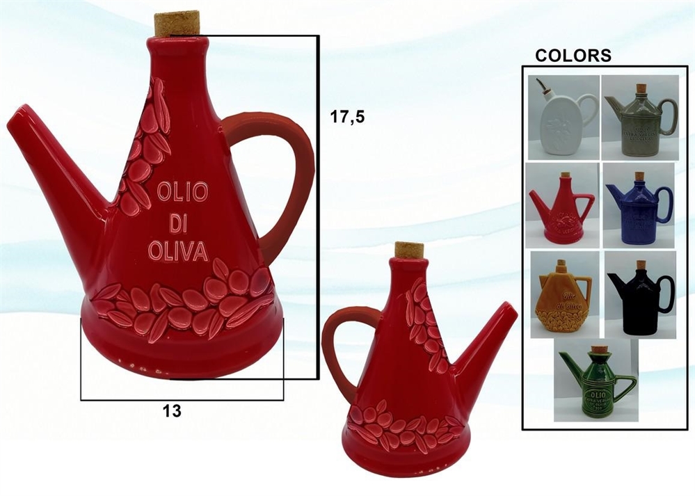 OLIERA CERAMICA TRIANGOLO BLU