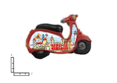 MAGNETE RESINATO MOTO CM7X5 PERSONALIZZABILE