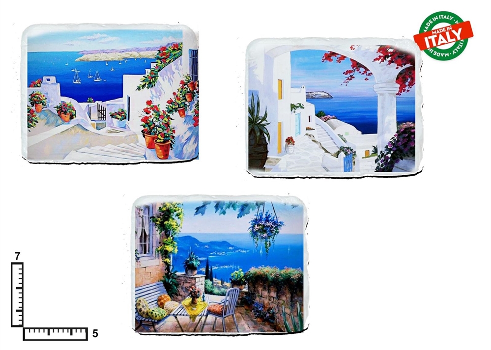 MAGNETE RETTANGOLARE RESINA CM7X4.5 PERSONALIZZABILE C/RIL.