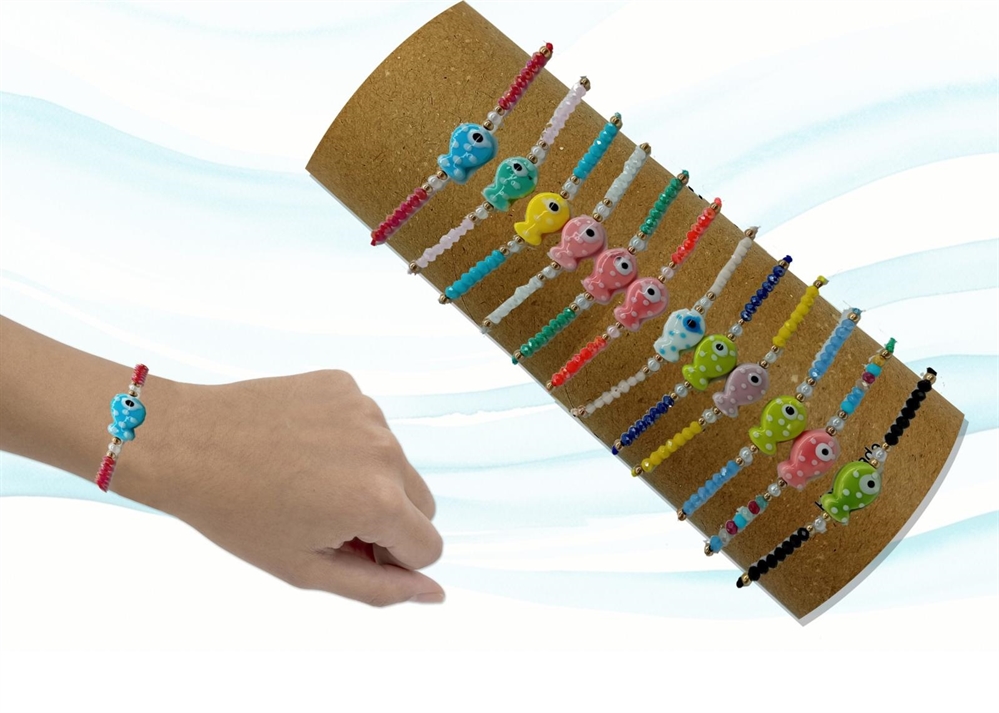 BRACCIALE TUBO 60PZ PESCI ASSORTITI