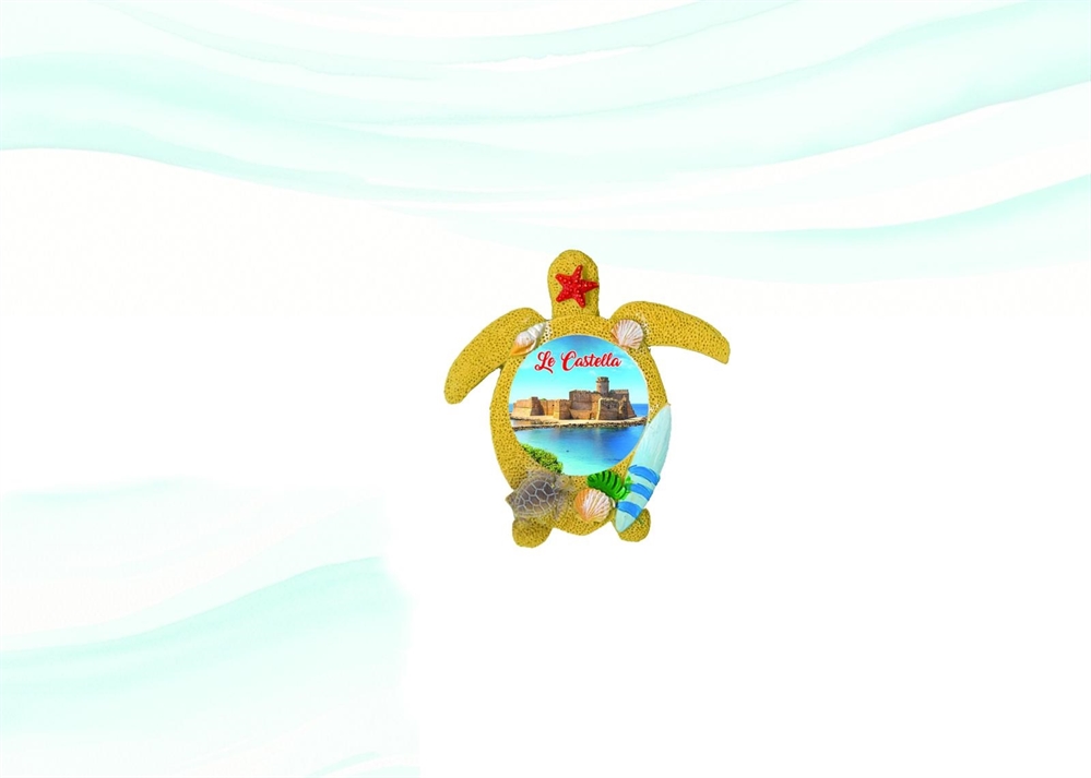 MAGNETE RESINA TARTARUGA C/STELLA PERSONALIZZABILE