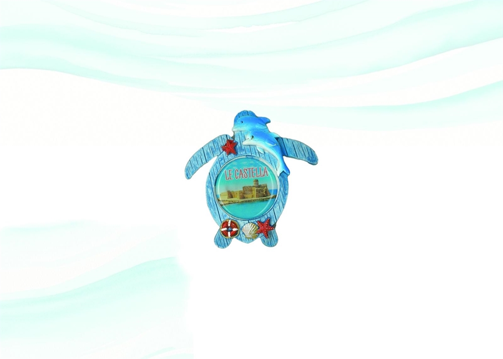 MAGNETE RESINA TARTARUGA C/DELF.PERSONALIZZABILE