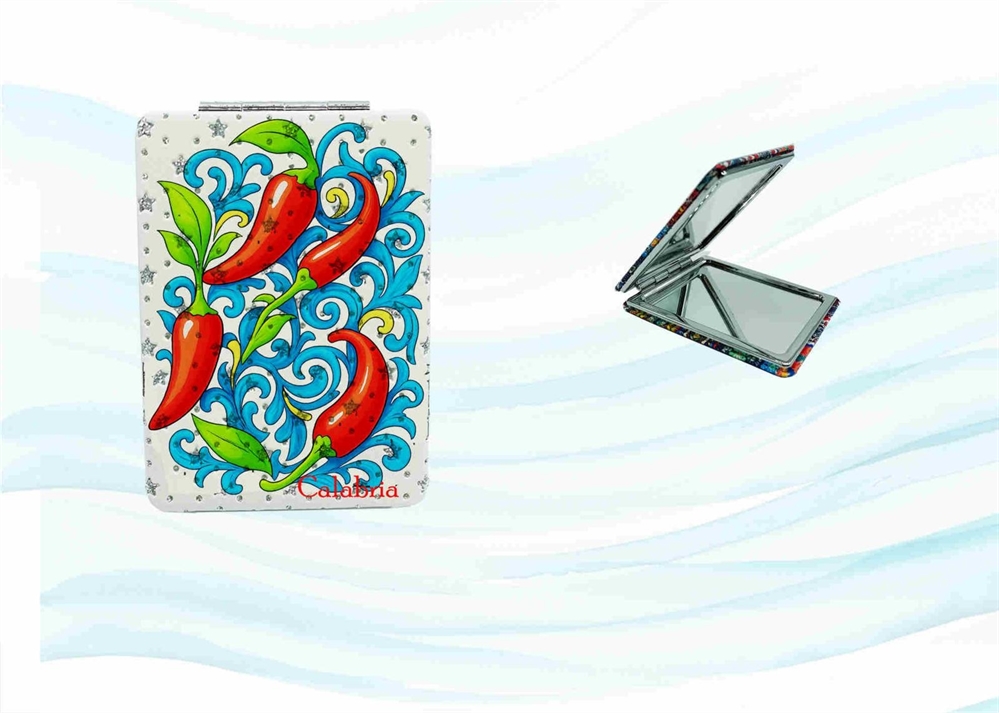 SPECCHIO BOMBATO RETT. C/STRASS CALABRIA