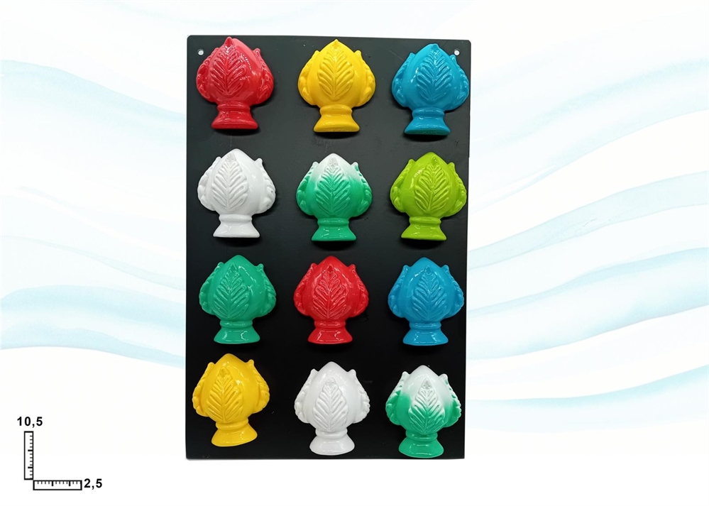 MAGNETE RESINA PIGNA PORTAFORTUNA S/6