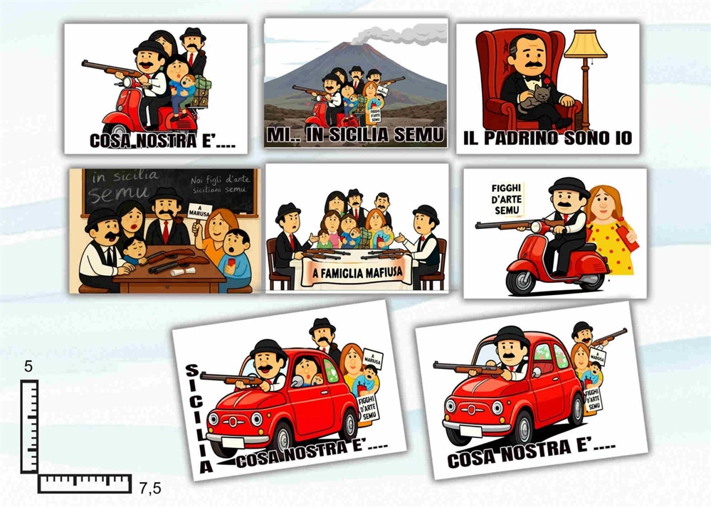 MAGNETE RETTANGOLARE RESINATO CM8X5.5 SICILIA S/8