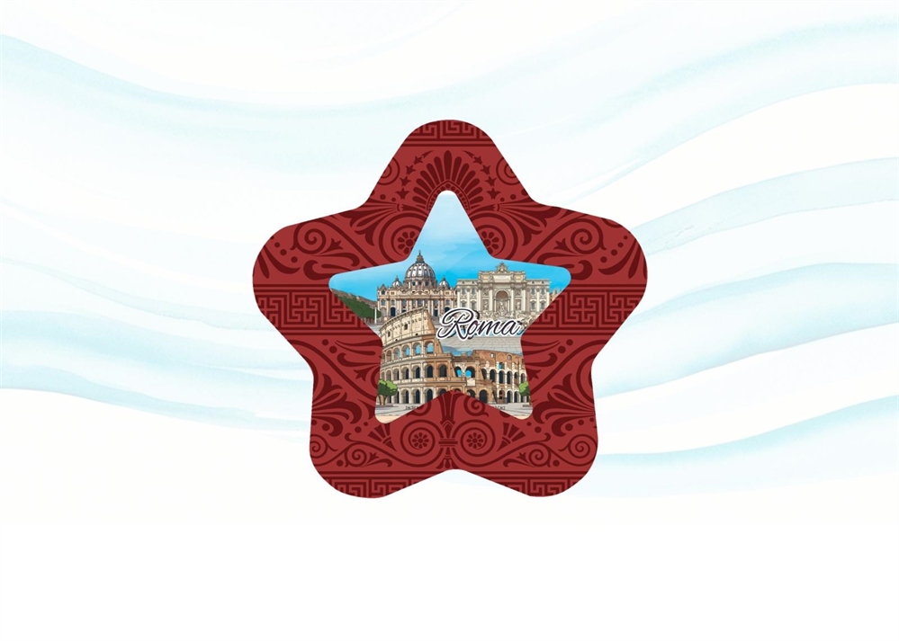 PALLINA PLASTICA STELLA C/ASTUCCIO ROMA