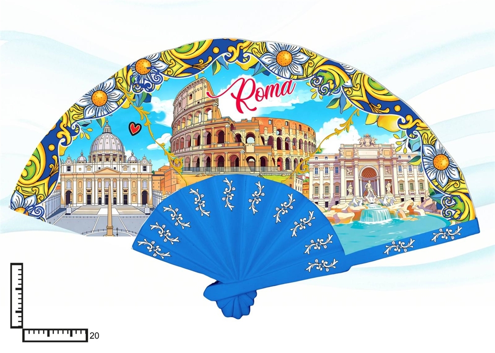 VENTAGLIO CERAMICA C/RILIEVO CM20 GR.PERSONALIZZABILE