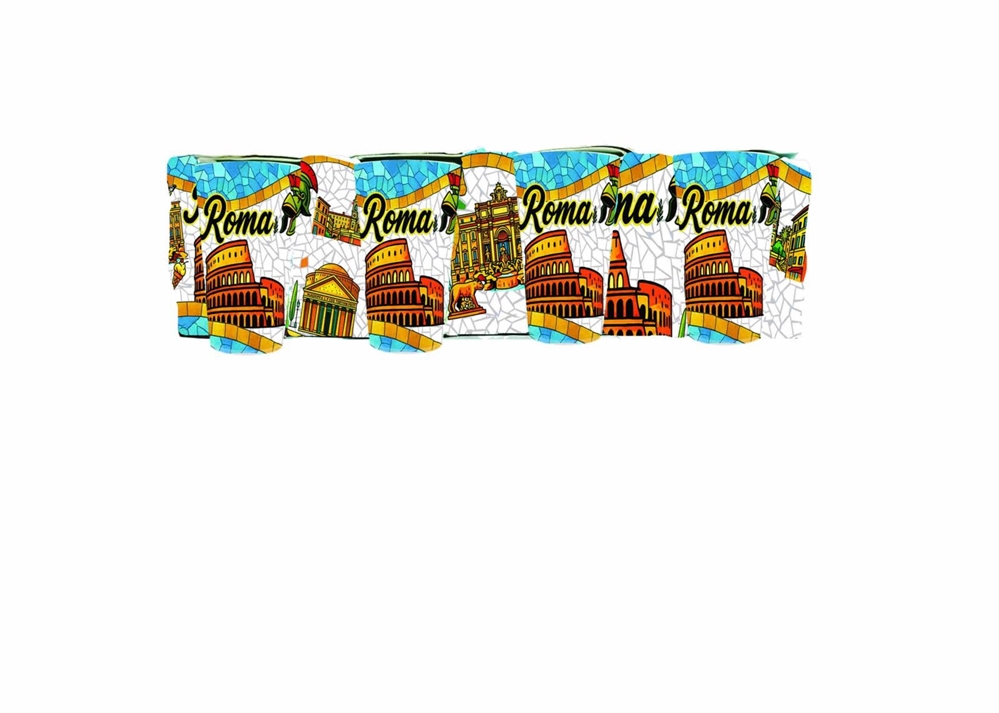 SET BICCHIERINI VETRO 4PZ ROMA