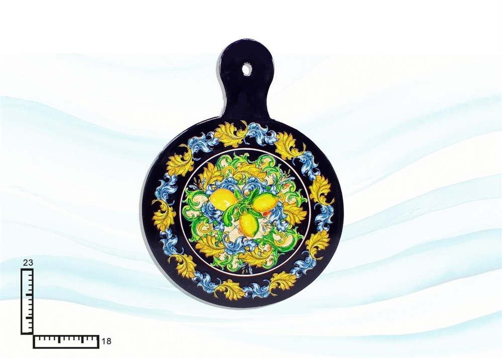 SOTTOPENTOLA CERAMICA RIL. C/MANICO LIMONI R1/S010