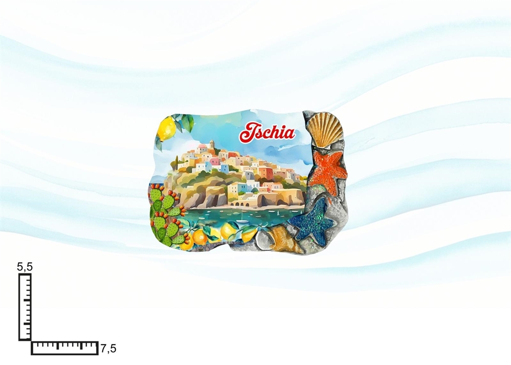 MAGNETE RESINA CONCHIGLIE ISCHIA