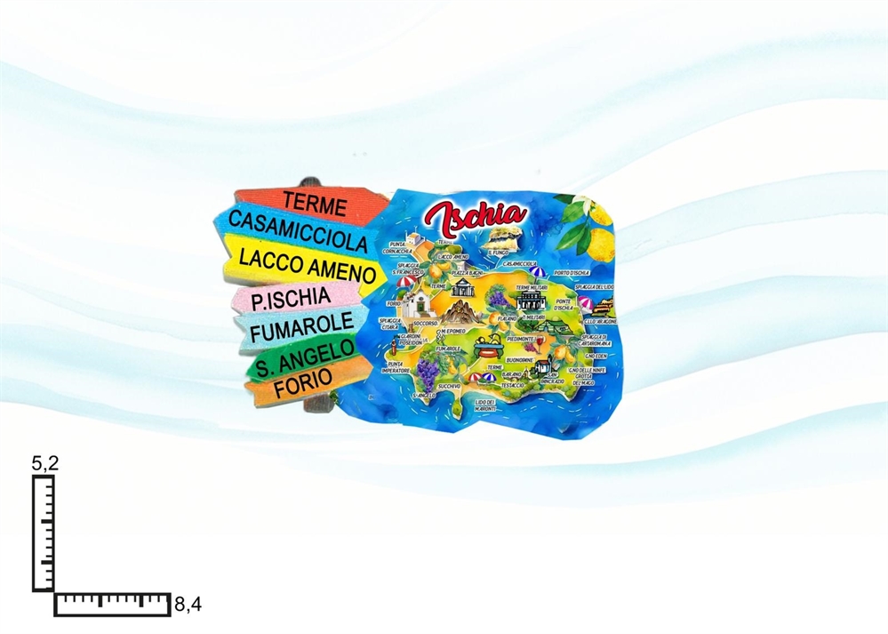 MAGNETE RESINA CARTELLI ISCHIA
