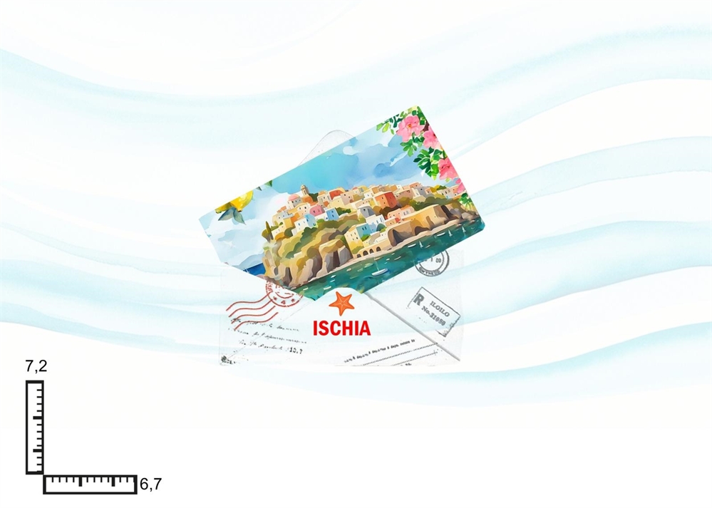 MAGNETE RESINA LETTERA ISCHIA