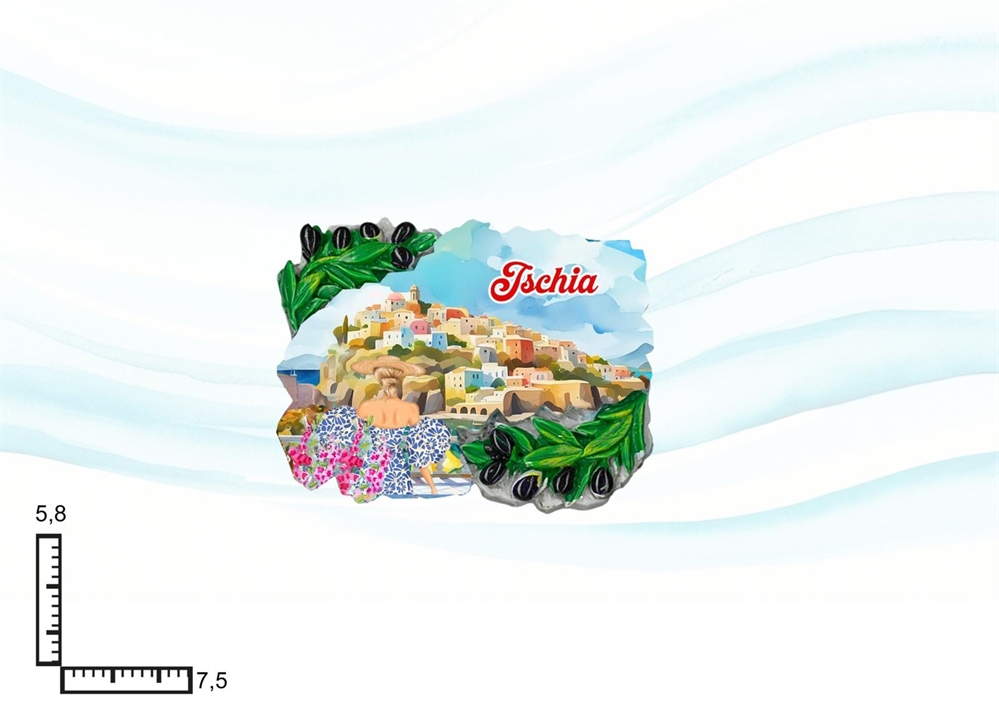 MAGNETE RESINA OLIVE ISCHIA