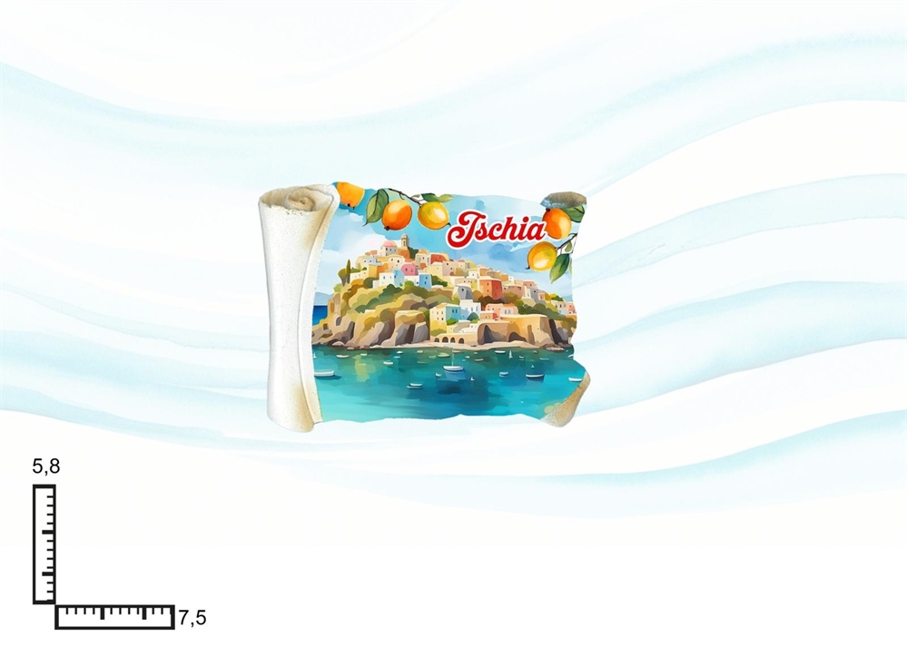 MAGNETE RESINA PERGAMENA ISCHIA