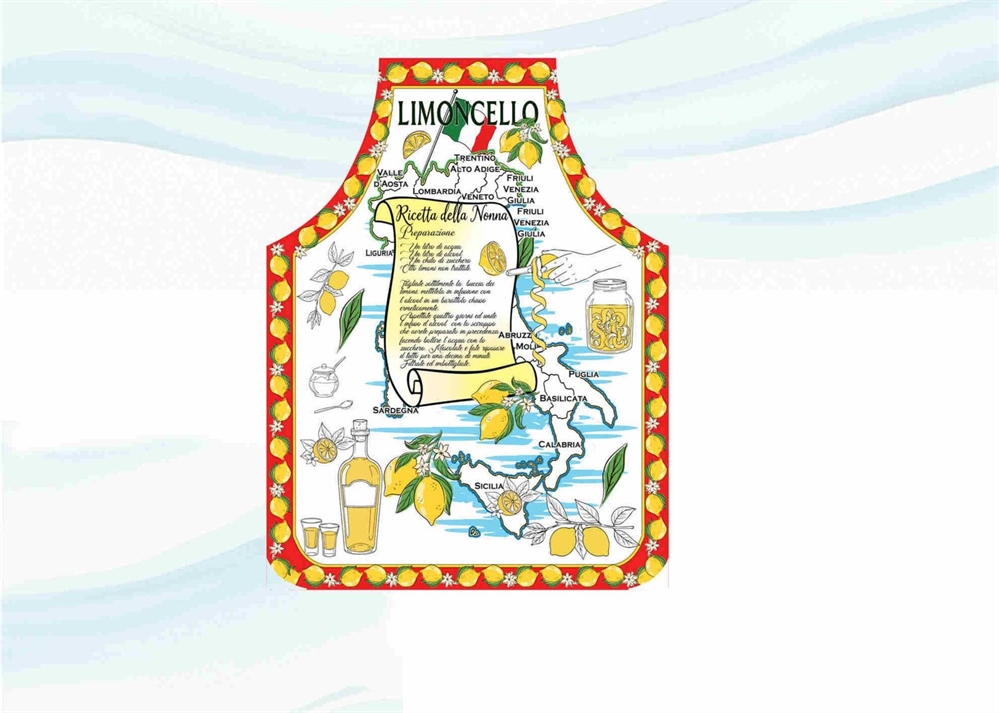 GREMBIULE COTONE STAMPA LIMONCELLO