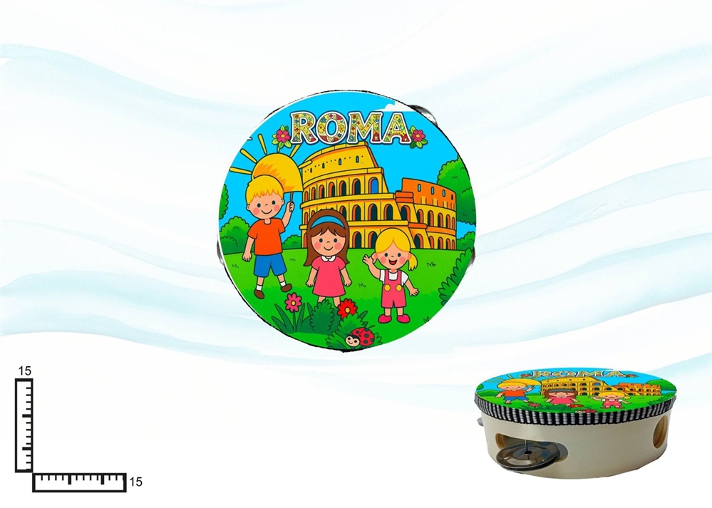 TAMBURELLO CM 15 BAMBINI COLOSSEO ROMA