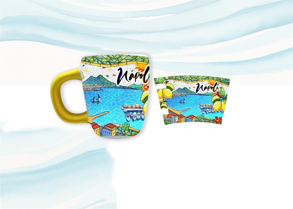 TAZZINA CERAMICA MAGNETE CM5X6 MOSAICO NAPOLI