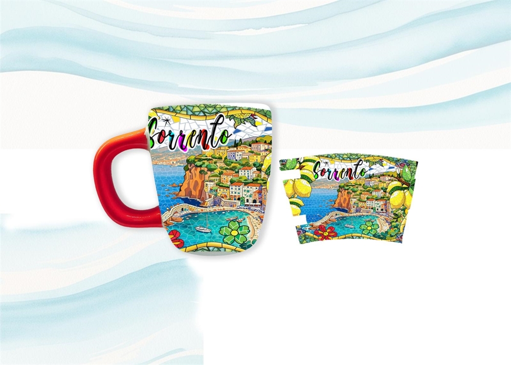 TAZZINA CERAMICA MAGNETE CM5X6 MOSAICO SORRENTO