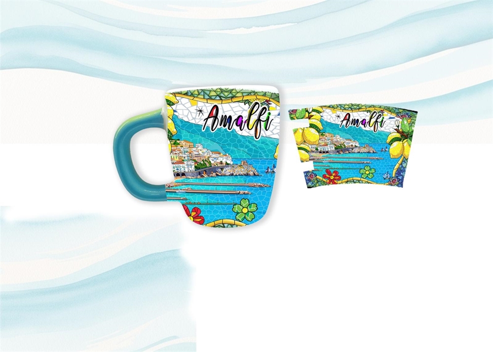 TAZZINA CERAMICA MAGNETE CM5X6 MOSAICO AMALFI