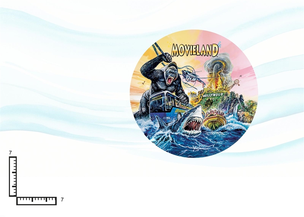 MAGNETE PIATTINO CERAMICA RIL.CM7 DISASTER LOCANDINA