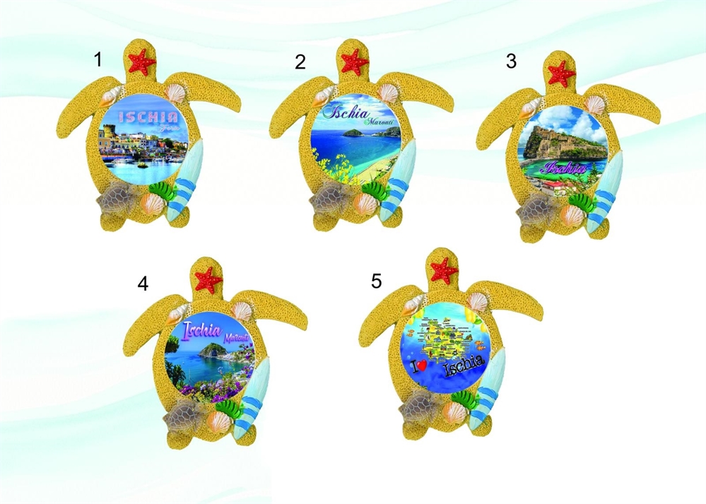 MAGNETE RESINA TARTARUGA C/STELLA ISCHIA