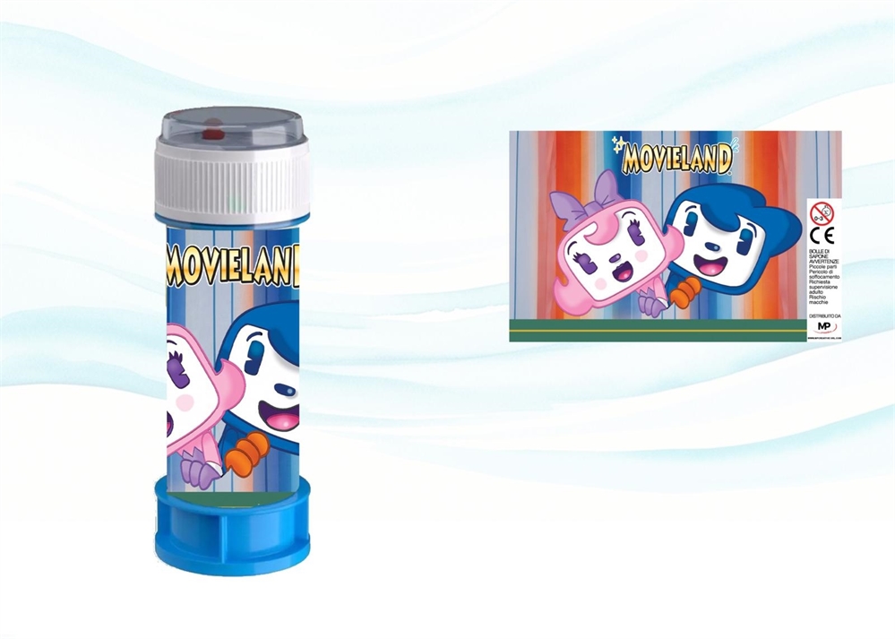 BOLLE DI SAPONE CIL. MASCOTTE BLU/ARANCIO