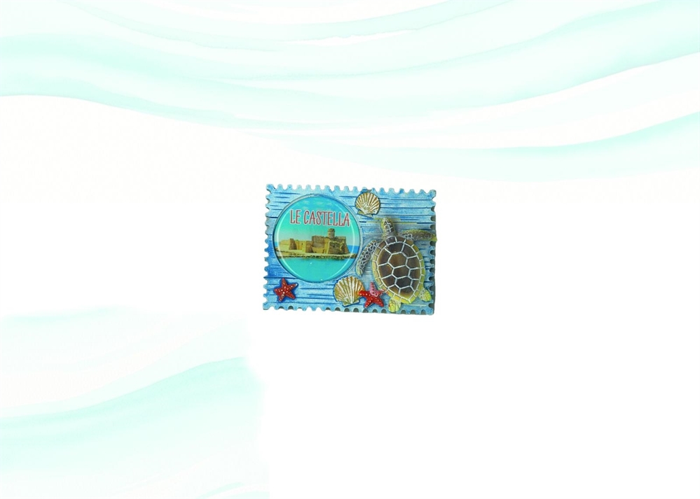 MAGNETE RESINA FRANCOBOLLO PERSONALIZZABILE