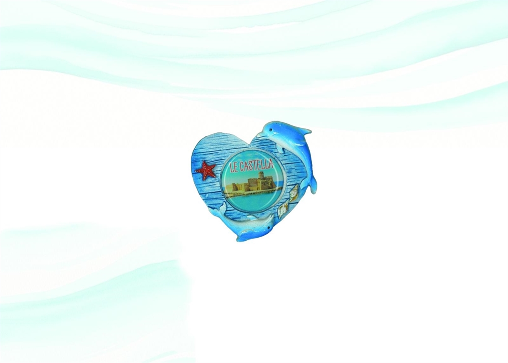 MAGNETE RESINA CUORE PERSONALIZZABILE