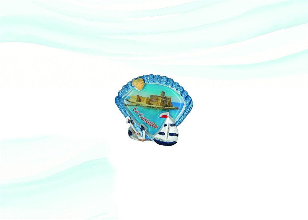 MAGNETE RESINA CONCHIGLIA PERSONALIZZABILE