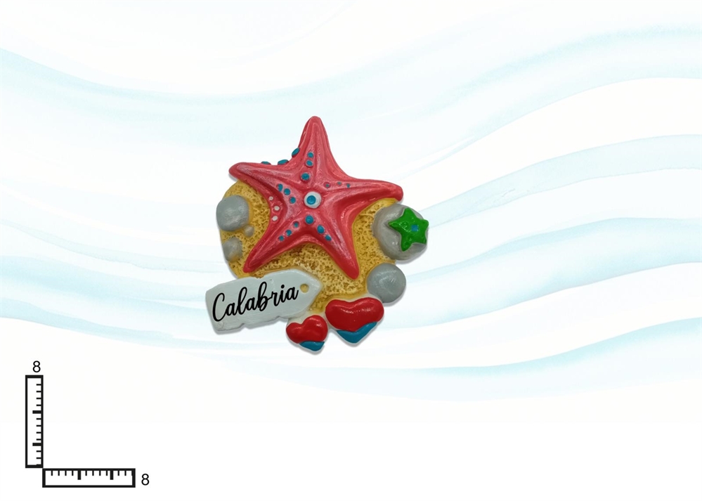 MAGNETE RESINA STELLA PERSONALIZZABILE