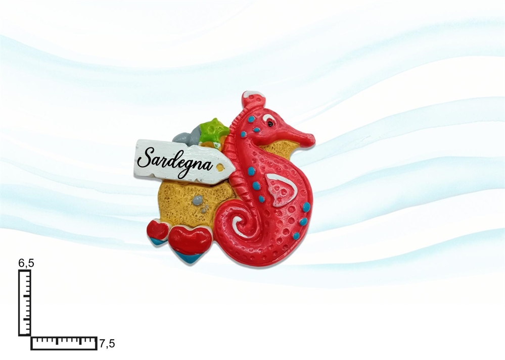 MAGNETE RESINA CAVALLUCCIO M.PERSONALIZZABILE